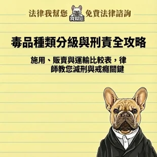 毒品種類分級與刑責全攻略：施用、販賣與運輸比較表，律師教您減刑與戒癮關鍵