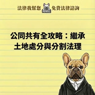 公同共有全攻略：繼承土地處分與分割法理