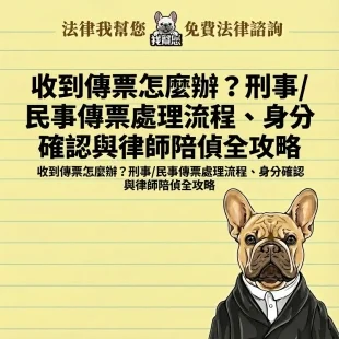收到傳票怎麼辦？刑事/民事傳票處理流程、身分確認與律師陪偵全攻略
