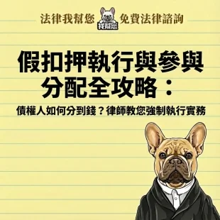 假扣押執行與參與分配全攻略：債權人如何分到錢？律師教您強制執行實務