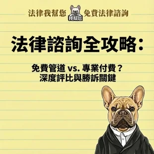 法律諮詢全攻略：免費管道 vs. 專業付費？深度評比與勝訴關鍵