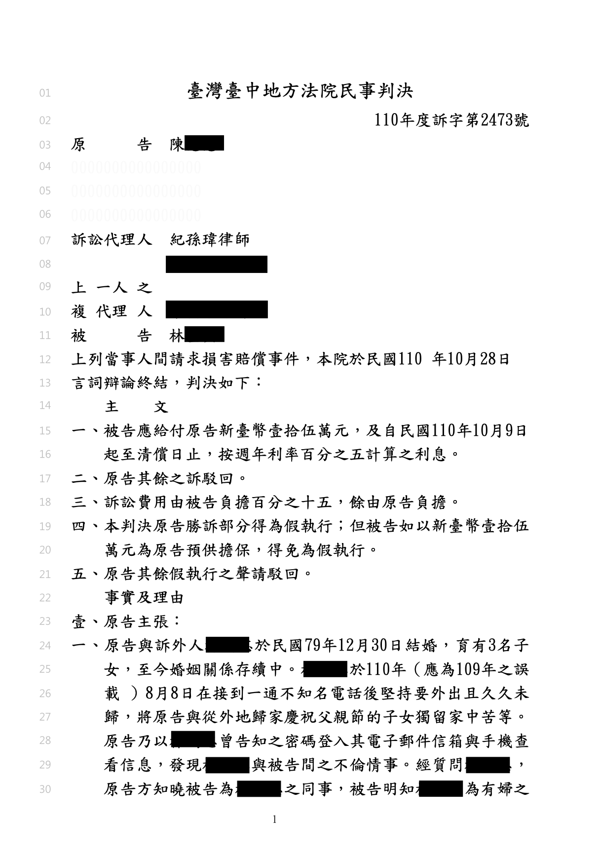 免費法律諮詢案例-2025/04/02、導航紀錄抓包外遇判賠成功、紀孫瑋律師