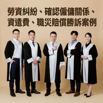 勞資糾紛、確認僱傭關係、資遣費、職災賠償勝訴案例
