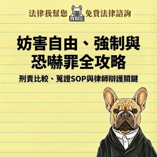 妨害自由、強制與恐嚇罪全攻略：刑責比較、蒐證SOP與律師辯護關鍵