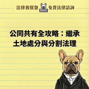 公同共有全攻略：繼承土地處分與分割法理